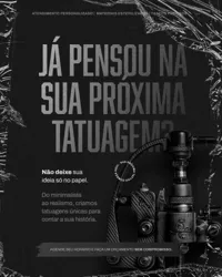 Studio de Tatuagem e Piecing Social Media PSD Editável