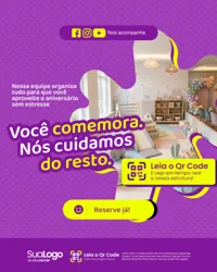 Casa de Festa Infantil Social Media Figma Editável