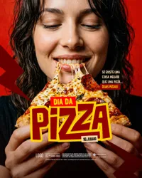 Dia da Pizza 10 de Julho Social Media PSD Editável