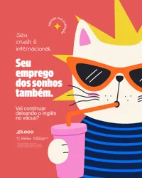 Escola de Inglês Social Media Figma Editável