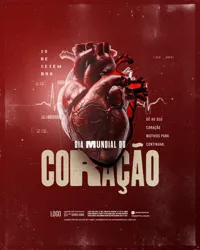 Dia Mundial do Coração 29 de Setembro Social Media PSD Editável