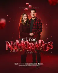Feliz Dia dos Namorados 12 de Junho Social Media PSD Editável