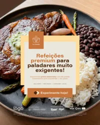 Refeições Premium Marmitaria Marmitex Social Media PSD Editável