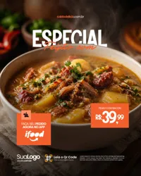 Restaurante de Caldos Social Media PSD Editável