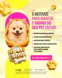 Pet Shop Social Media PSD Editável