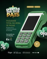 Ofertas do Dia dos Pais Perfumaria Social Media PSD Editável