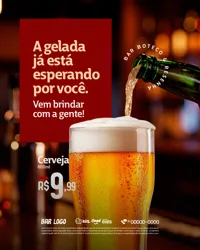 Bar Petiscaria Boteco Social Media PSD Editável
