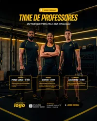 Academia Funcional Social Media PSD Editável