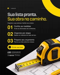 Loja de Materiais de Construção Socia Media PSD Editável