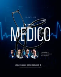 Feliz Dia do Médico 18 de Outubro Social Media PSD Editável