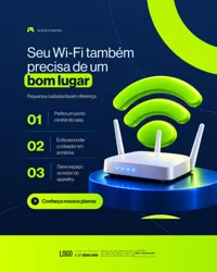 Provedor de Internet Social Media PSD Editavel