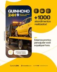 Empresa de Guincho e Reboque Social Media PSD Editável