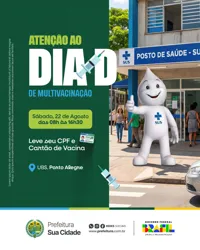 Prefeitura Municipal Dia D de Multivacinação  Media PSD Editável