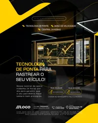 Rastreamento Veicular Social Media PSD Editável