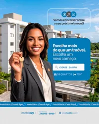 Imobiliária Social Media PSD Editável