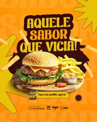 Hamburgueria Social Media PSD Editável