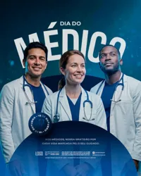 Feliz Dia do Médico 18 de Outubro Social Media PSD Editável
