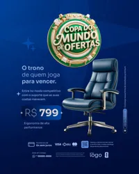 Copa do Mundo de Ofertas Loja de Móveis Social Media PSD Editável