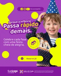 Casa de Festa Infantil Social Media Figma Editável