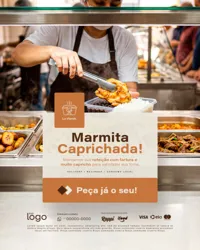 Marmita Capricahda Marmitaria Marmitex Social Media PSD Editável