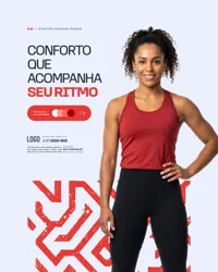 Loja de Roupa Fitness Social Media PSD Editável
