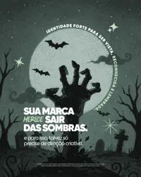 Sua Marca Merecer Sair das Sombras Agência de Marketing Digital PSD Editável