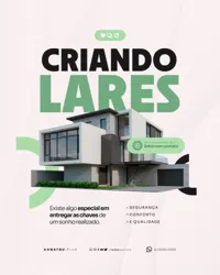 Criando Lares Construtora Social Media PSD Editável -