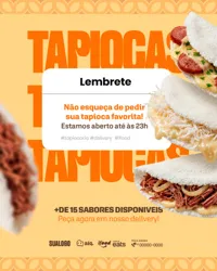 Lembrete Tapioca Social Media PSD Editável