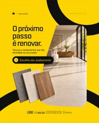 Loja de Materiais de Construção Pisos Socia Media PSD Editável