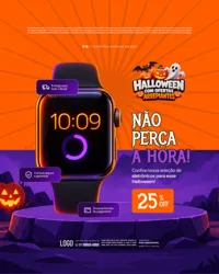 Ofertas Halloween Dia das Bruxas Loja Eletrônicos Social Media PSD Editável