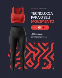 Loja de Roupa Fitness Social Media PSD Editável