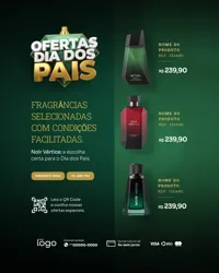 Ofertas do Dia dos Pais Perfumaria Social Media PSD Editável