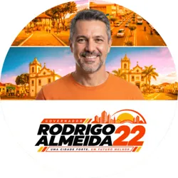 Praguinha Eleitoral Adesivo Redondo Política PSD Editável