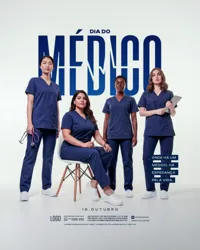 Feliz Dia do Médico 18 de Outubro Social Media PSD Editável