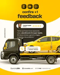 Feedback Empresa de Guincho e Reboque Social Media PSD Editável
