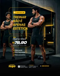 Academia Funcional Social Media PSD Editável