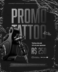 Studio de Tatuagem e Piecing Social Media PSD Editável
