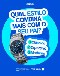 Ofera Dia dos Pais Relojoaria Promoção de Relógios Social Media PSD Editável