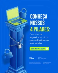 Conheça Nossos 4 Pilares Criação de Sites Profissionais e Marketing Digital PSD Editável