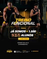 Academia Funcional Social Media PSD Editável