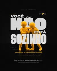 ia Mundial de Prevenção ao Suicídio 10 de Setembro Social Media PSD Editável