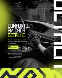 Estética Automotiva Social Media PSD Editável
