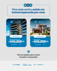 Imobiliária Social Media PSD Editável