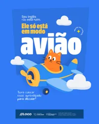 Escola de Inglês Social Media Figma Editável