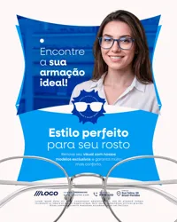 Armação Ideal Ótica Social Media PSD Editável