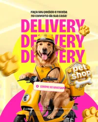 Delivery Pet Shop Social Media PSD Editável
