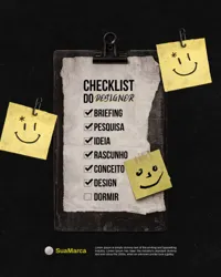 Checklist Design Gráfico Social Media Fimga Editável