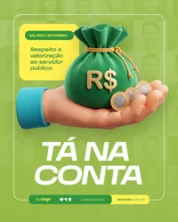 Salário Liberado Tá na Conta Prefeitura Social Media PSD Editável