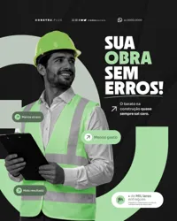 Sua Obra sem Erros Construtora Social Media PSD Editável