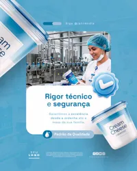 Laticínio Social Media PSD Editável -